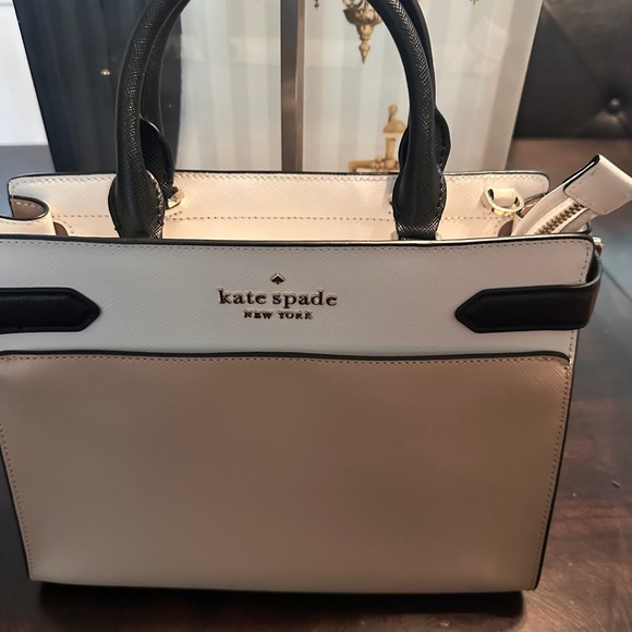 Kate Spade Black and Cream Satchel - Picture 1 of 8